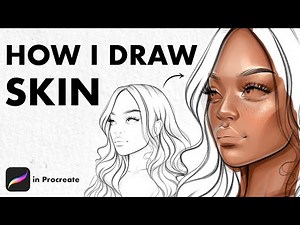 How To Draw Skin In Digital Art | draw skin in PROCREATE step by step