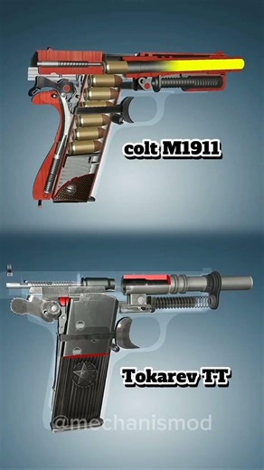 🔥 Colt M1911 🇺🇸 vs Tokarev TT 🇷🇺 | Power vs Speed 💥 | USA vs USSR
