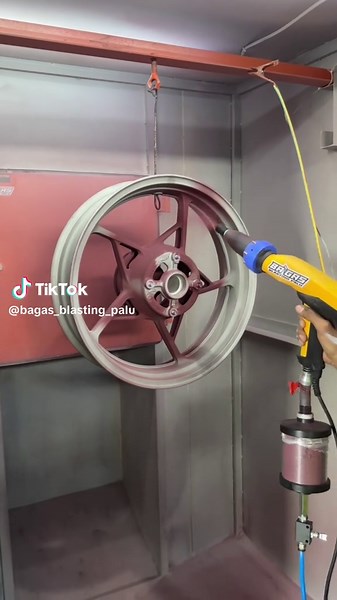 powdercoating tools memudahkan pekerjaan anda👌 #powdercoating #powdercoatingpalu
