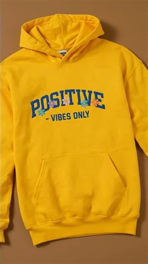 Positive Vibes Only Hoodie – Floral Graphic Aesthetic Unisex Pullover #fashion
