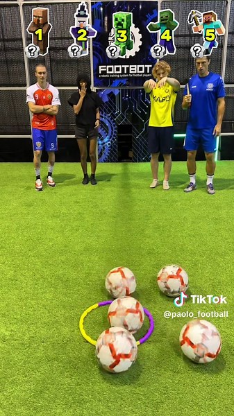 Minecraft Accuracy Challenge | Who got there 1,2,3,4,5 ?🎯 #football #soccer #minecraft #guess #who