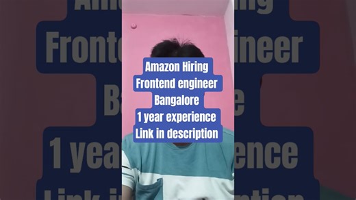 #Amazon Hiring Front End Engineers 2025 | Software Jobs in Bengaluru | Apply Now