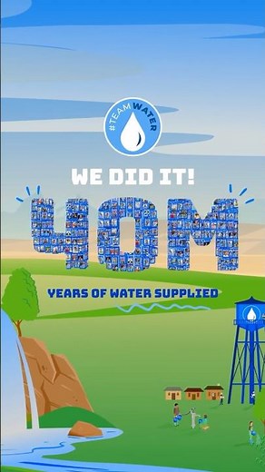 WE DID IT!! $40M raised to give 2 million people access to clean water for decades.