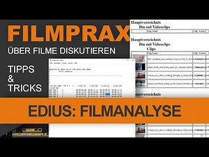 EDIUS: Filmbesprechung im Team oder zur eigenen Analyse (mit HTML, CSS, EDL, TIMECODE und mehr ...)