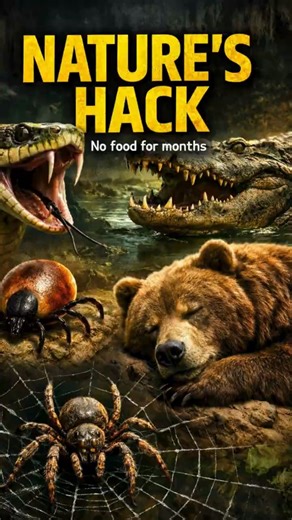 Animals That Can Go Months Without Eating 😳 #shorts #survival #facts #viral #didyouknow