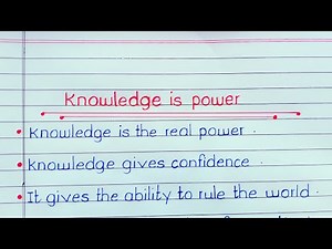 10/20 lines about knowledge is power in english | essay on knowledge is power for class 5/6/7/8/9/10