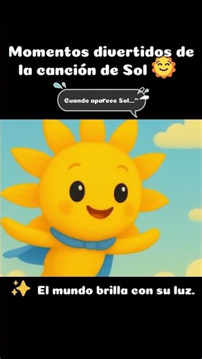 🌞 Cuando aparece Sol ☀️ | Canta con Sol | Shorts infantil #infancia #cantaland