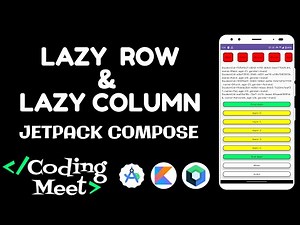 How to Implement Lazy Row and Lazy Column in Jetpack Compose | Android Studio Kotlin Tutorial