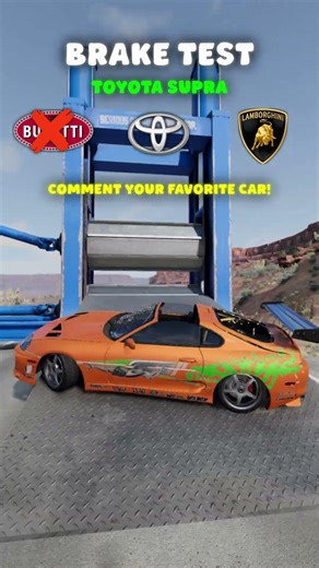 French vs Japanese vs Italian cars Brake Test in BeamNG.drive