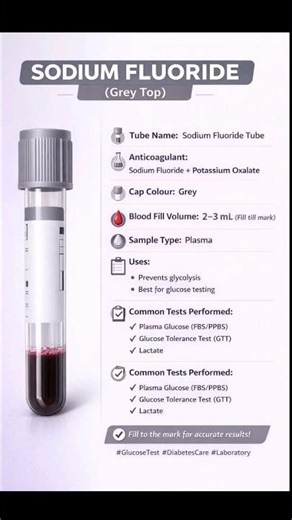 Sodium Fluoride vial uses🧪 #education #laboratory #ISDiagnostic #Vial #Study #Lab #Technician