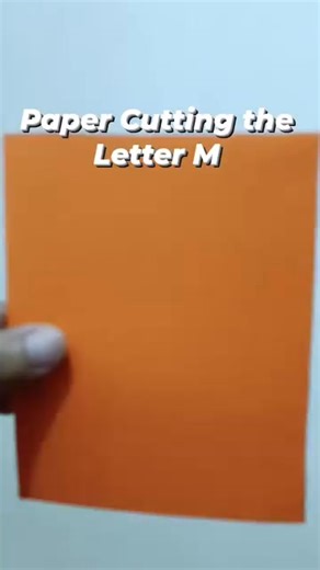 Paper cutting the letter M. So easy. #teachersheilascorner #followerseveryone #PaperCutting #letters #alphabet | Teacher Sheila's Corner
