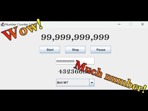 I made a Java Number Counter!
