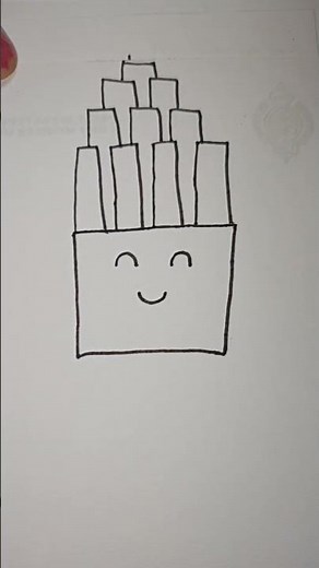 how to draw McDonald's fries 🍟🍟#art #shortsdrawing # viral shorts