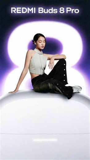 REDMI Buds 8 Pro，给你听得见的好音质同档罕见圈瓷同轴三单元，还原震撼听感双 DAC 精准驱动高低频，层次分明空间音频加持，Dolby Audio音效，声声沉浸与 Turbo 5 Max 同场发布，预约已开启，本月见#Turbo5Max #REDMI #小米