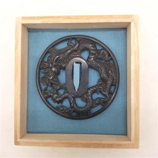 Antique Japanese Copper Tsuba With Cloud and Dragon Motif - Etsy