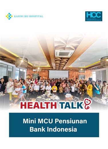 ✨ Health Talk & Mini MCU ✨ Bersama Pensiunan Bank Indonesia 📍 Bendega Renon 📅 11 Februari 2026 Sehat itu investasi jangka panjang 💙 Melalui Health Talk dan Mini MCU, kita belajar lebih peduli pada kesehatan diri — deteksi dini, konsultasi, dan langkah pencegahan agar tetap aktif dan produktif di masa pensiun. Karena masa pensiun bukan akhir perjalanan, tapi awal menikmati hidup dengan tubuh yang lebih sehat ✨ Terima kasih atas antusiasme dan semangat sehatnya! Sampai jumpa di kegiatan berikut