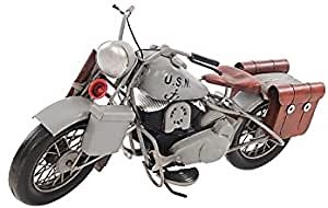 Old Modern Handicrafts 1942 Indian Model 741 Scale Model Motorcycle - 1:7 Scale Model - Made from Premium Quality Iron - 12.0L x 4.8W x 5.8H Inches