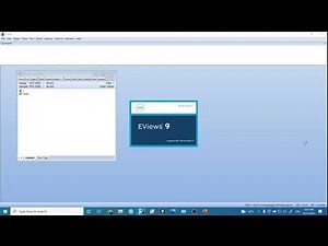 EViews: Basic overview, graphs, correlogram, and Unit root test