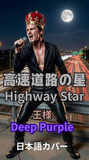 高速道路の星 Highway Star Deep Purple 王様ver. 日本語カバー #shorts #highwaystar #ディープパープル #ai