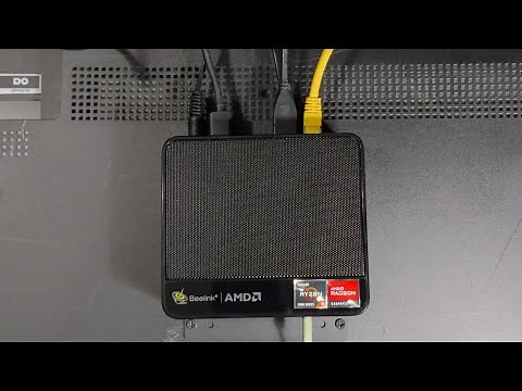 BEELINK SER 5 PRO. UNBOXING, TV INSTALL CONNECTIONS AND START UP. #beelink #minipc #tech