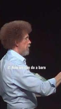 Bob Ross adds wood paneling to his barn in "Countryside Barn" #paintlikebobross #art #bobross