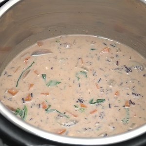 3.6K views · 45 reactions | Instant Pot Mushroom Wild Rice Soup is a creamy vegetarian dish that is packed with protein and veggies. Hearty wild rice is combined with mushrooms, carrots, celery, and kale, then is brought together with a creamy soup base. This easy mushroom soup is the best way to warm up on a cold day! https://pipingpotcurry.com/instant-pot-mushroom-wild-rice-soup/ | Piping Pot Curry | Facebook
