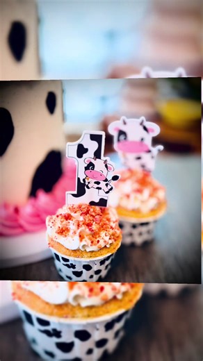 Cow-Print Cake for a 1-Year-Old Birthday
