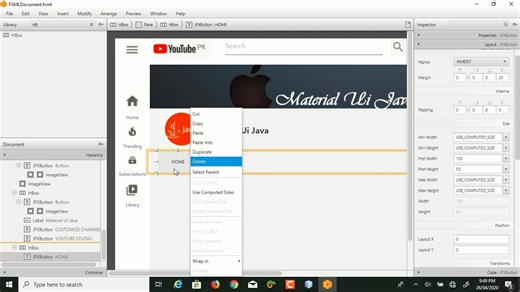 JavaFx 中的 Youtube UI/UX 设计