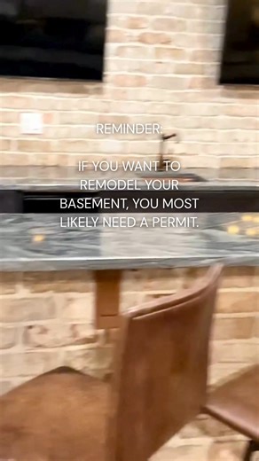 Whether you dream of a sleek private bar, a cozy guest suite, or the ultimate entertainment room, a finished basement adds significant value to your home. 🛠️ But it’s important to note that any structural, electrical, or plumbing change in your basement requires a permit. This step ensures safety, code compliance, and protects your home's value. We manage the entire permit process from start to finish. Schedule your free consultation today and let us build your dream basement the right way. Cal