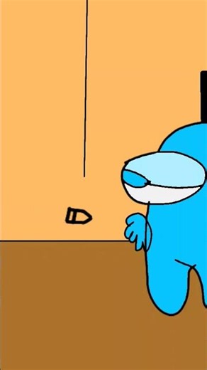 #Learning animation; practicing bullet shot in #among us #art style