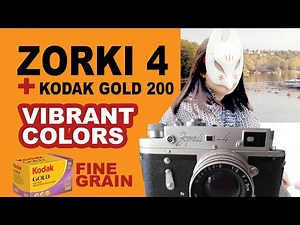 1950's Zorki 4 + Jupiter 8: Classic Manual Film Rangefinder with Kodak Gold 200!