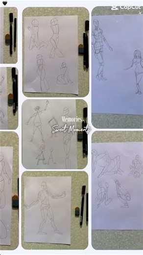 Effect on my traditional draw human_shape sketchbook