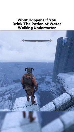 What Happens If You Drink The Potion of Waterwalking Underwater - Skyrim