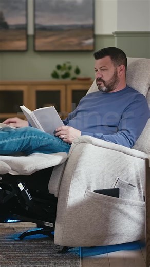 Zecliner on Instagram: "Rest, recharge, and renew with the Flexsteel® Zecliner™. This recliner is designed for wellness and everyday luxury. Enjoy Nanobionic® fabric, massage and heat, a cooling Technogel® pillow, LED base, and more."