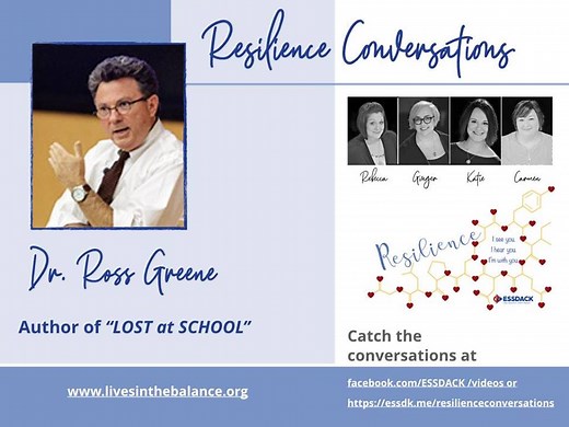 3.2K views · 18 reactions | Dr. Ross Greene, clinical child psychologist and author of the books "The Explosive Child", "Lost at School", "Lost & Found, and Raising Human Beings", joined the ESSDACK Resilience Team for Resilience Conversations. We talked about what Dr. Greene means when he says, "Kids will do as well as they can." There is so much packed into this conversation! You should press play RIGHT NOW! | ESSDACK | Facebook
