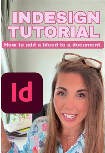 How to add a bleed to a document in Adobe InDesign #creatorsearchinsights #indesign #indesigntutorial #indesigntips