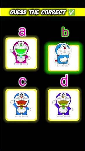 guess doremon ✅# Doraemon cartoon challenge # genius mind test