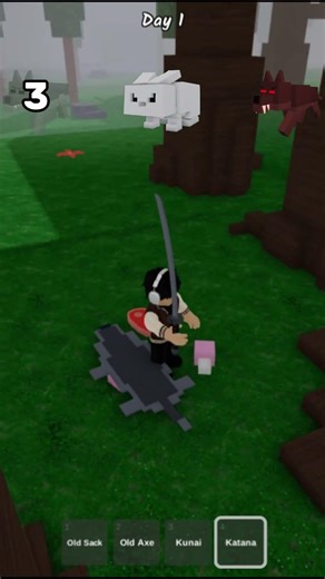 Katana⚔️ Vs All Entities In 99Nights #roblox
