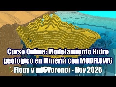 Online Course: Groundwater Modeling in Mining with MODFLOW6, Flopy, and mf6Voronoi - Nov 25