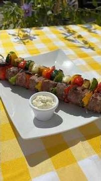 Brochettes de bœuf et de légumes #recettefacile #BBQ #barbecue #boeuf #fyp #capodonrozzo #4k