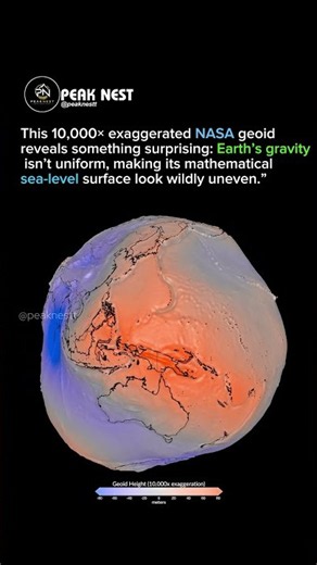 Earth Isn’t Actually a Perfect Sphere. This Is What It Really Looks Like 🌍 #science # #nasa #earth