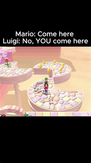 Mario vs Luigi in Super Mario 3D World #mario #nintendoswitch #nintendo