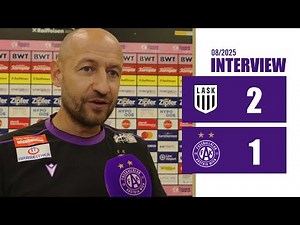 Trainer Stephan Helm zur Niederlage beim LASK (08/2025) #faklive #violatv