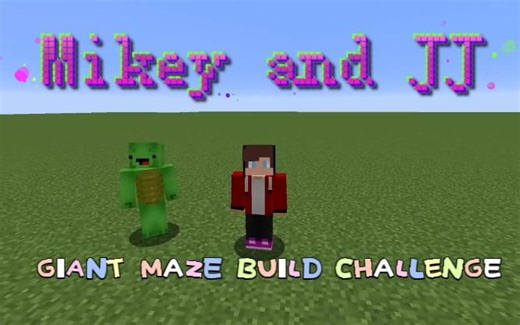 [去玩] Mikey and JJ | Minecraft | Maze Build