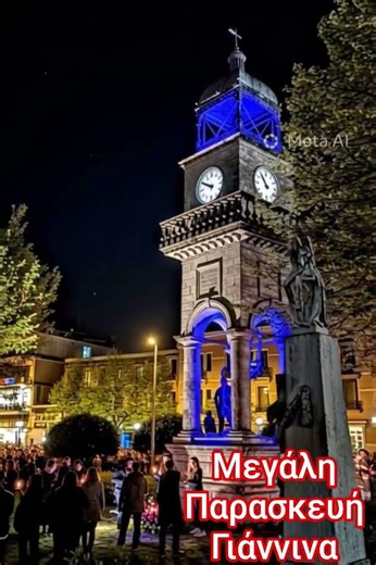 Ιωάννινα την Μεγάλη Παρασκευή πλήθος κόσμου στην πλατεία Ρολογιού #ήπειροσ #ιωάννινα #ελλαδα