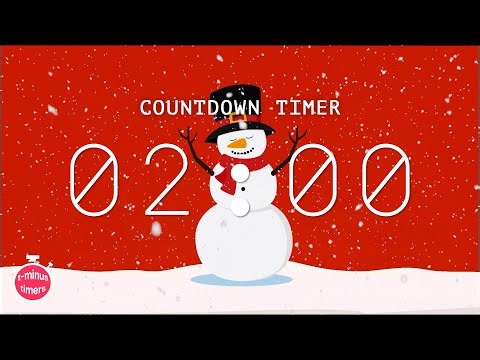 2 Minute Cute Dancing Snowman Timer (with Santa Surprise)