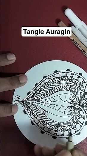 #TangleAuragin I Mindful and Relaxing I DrawingTutorial # Zentangle #zentangleart #arttherapy