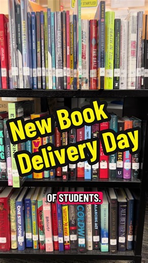 We love new books and we cannot lie #library #librarytok #schoollibrarian #schoollibrary #librarytiktok