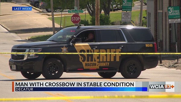 UPDATE: Man who threatened to shoot Decatur officers with crossbow in stable condition