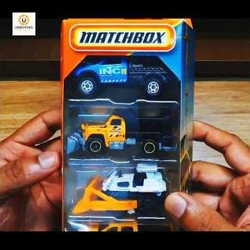 UNBOXING Matchbox Construction 5-Pack! 🚧 Heavy Duty Diecast Trucks & Pickups #automobile #matchbox